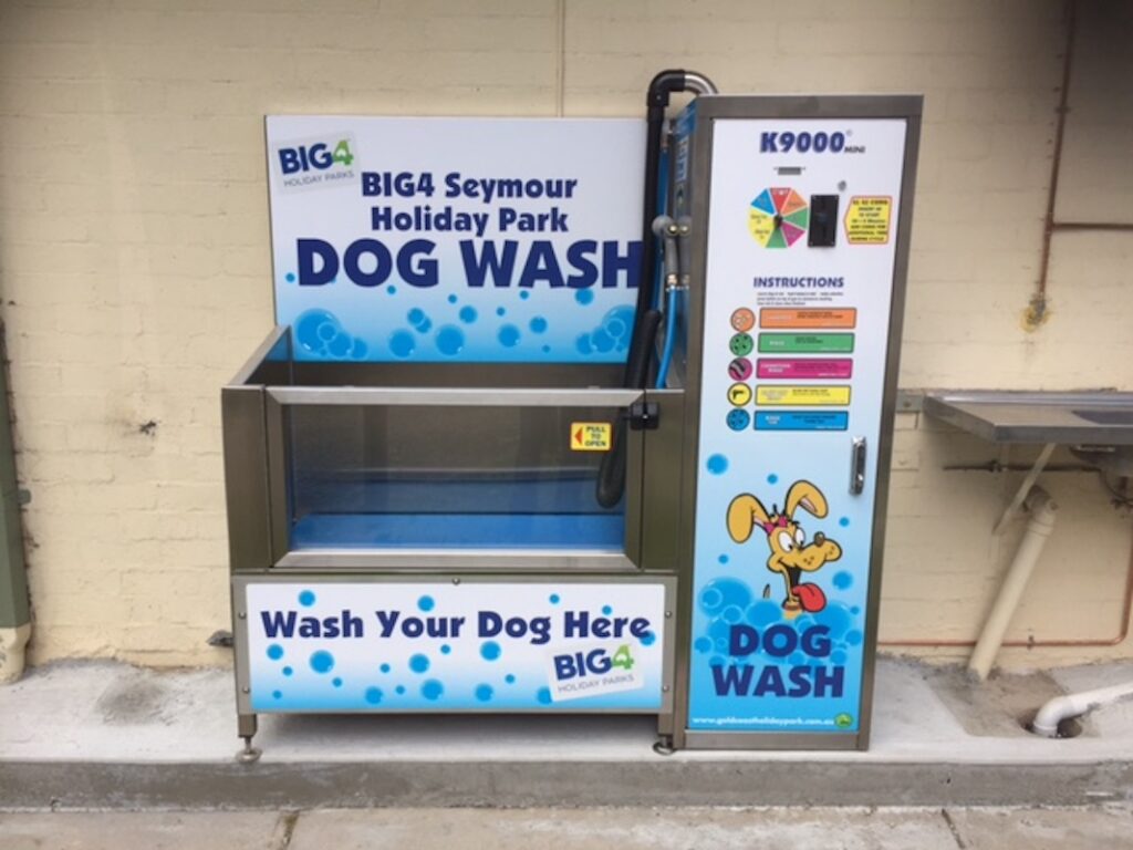 Dog Washer Machine at BIG4 Seymour Holiday Park